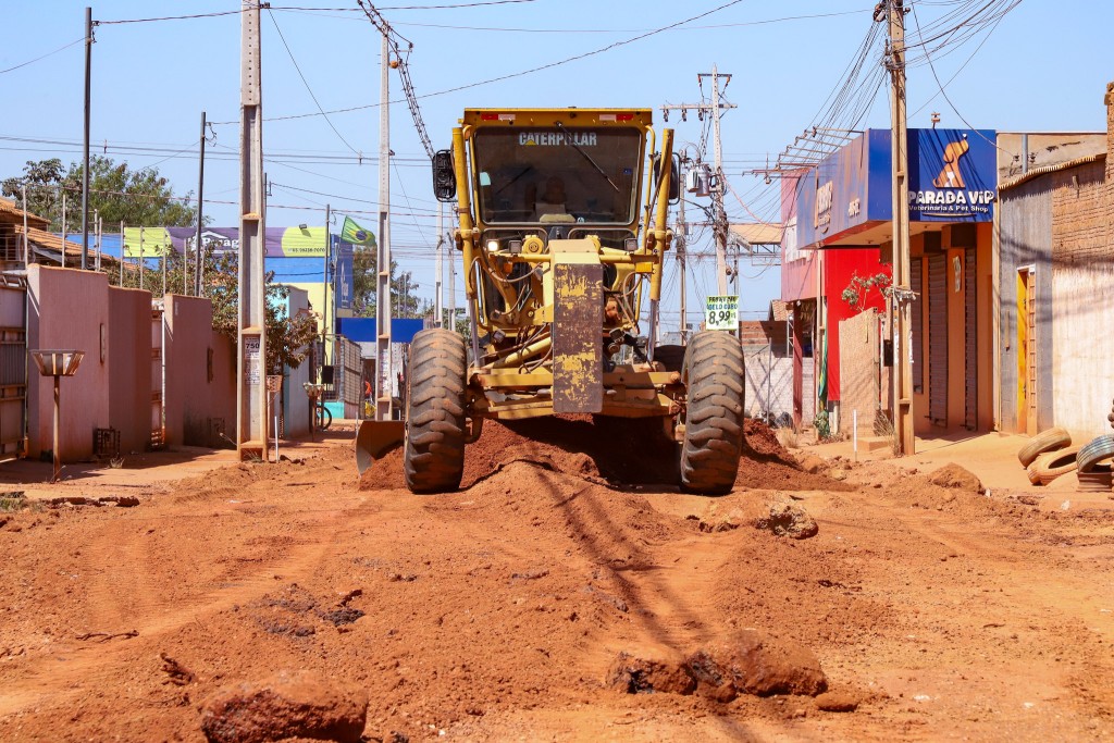 Prefeitura intensifica obras de infraestrutura e avança com melhorias em 45 ruas do Paiaguás